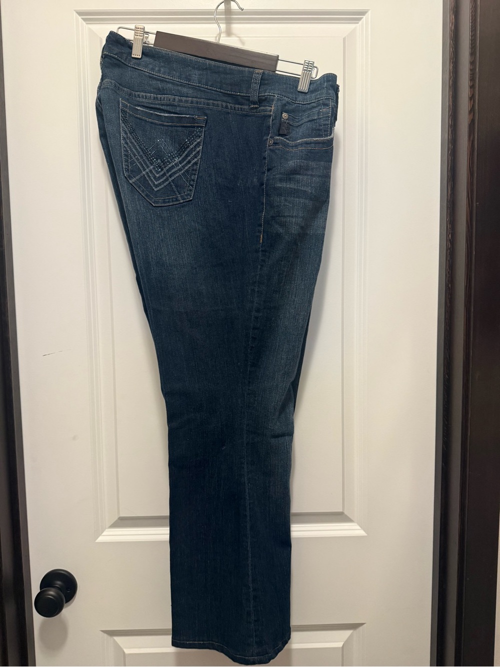 Classic Dark Blue Women's Straight Jeans